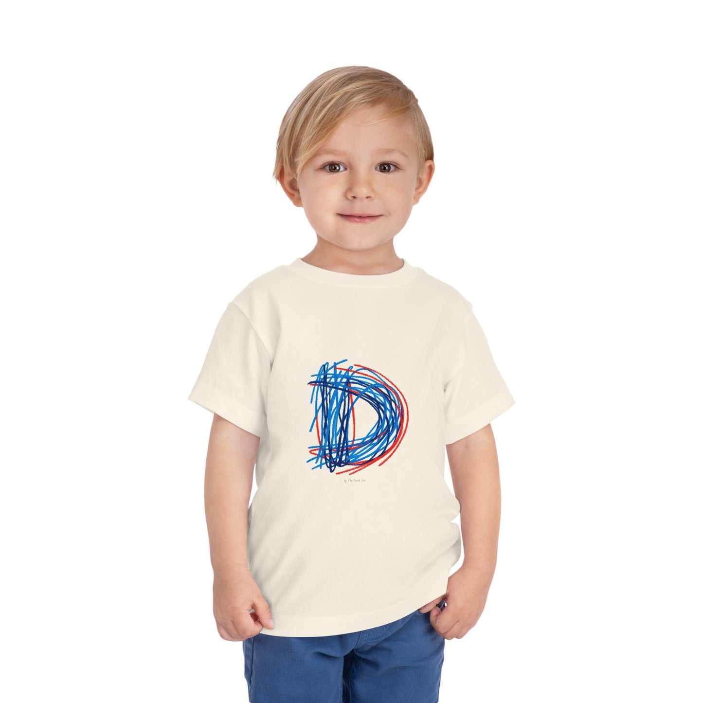 Scribbles (Letter D) T-Shirt - Toddler Short Sleeve Tee