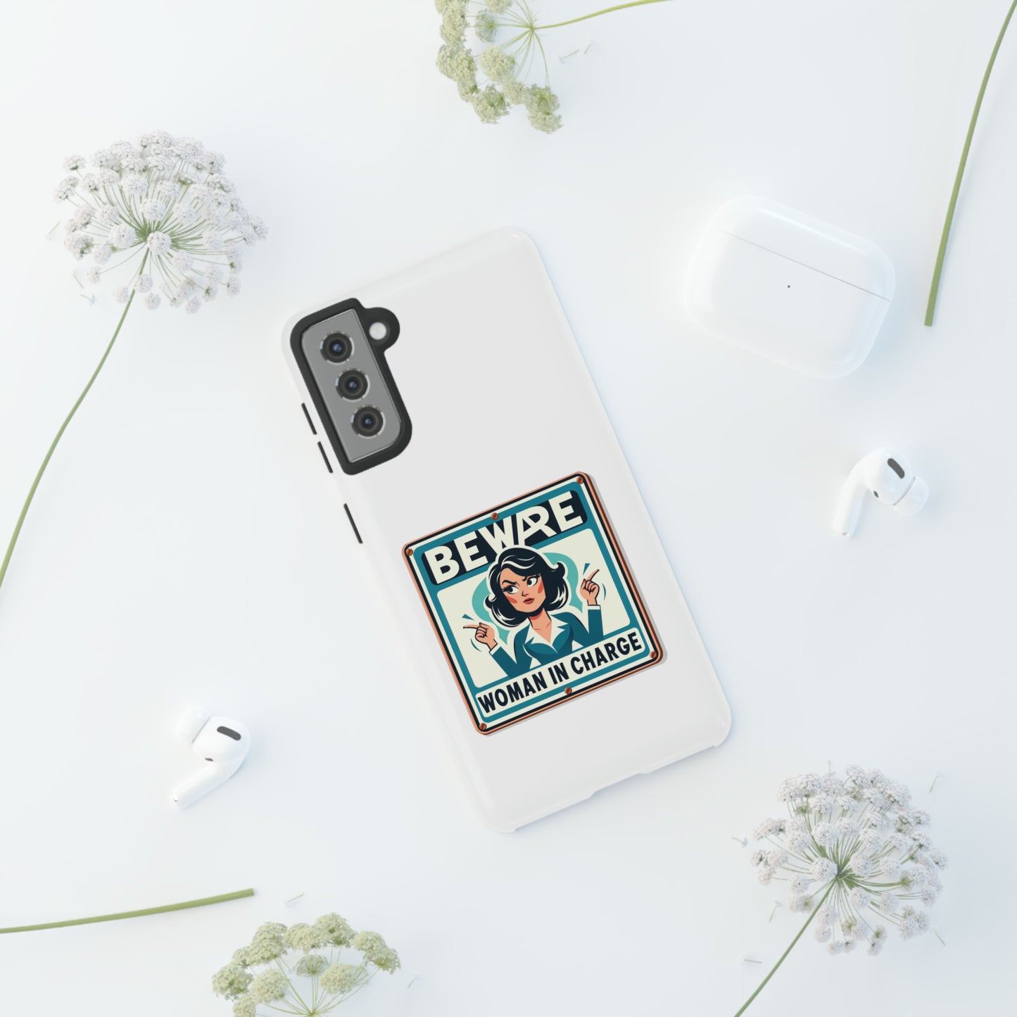 Woman In Charge (Retro 70s - White) - Tough Cases