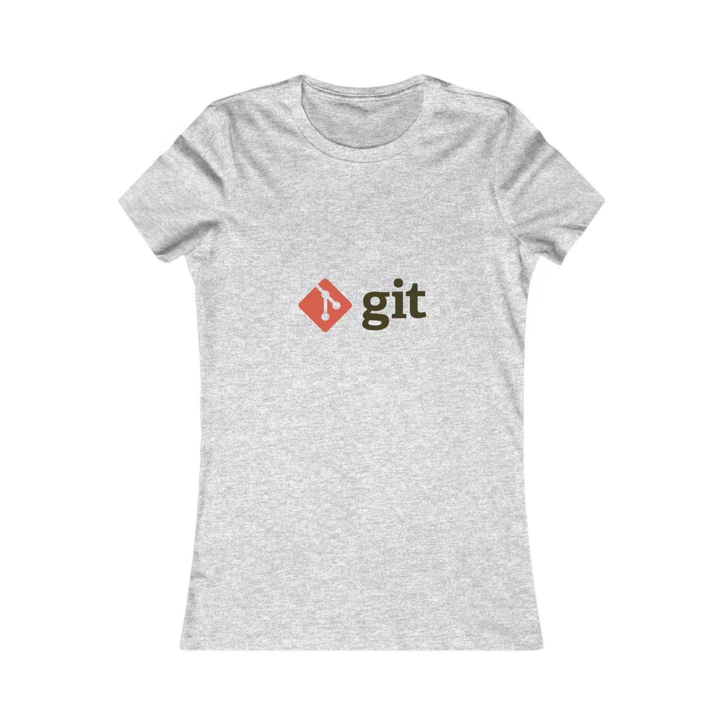 Git Logo & Text (Red) - Women's Favorite Tee