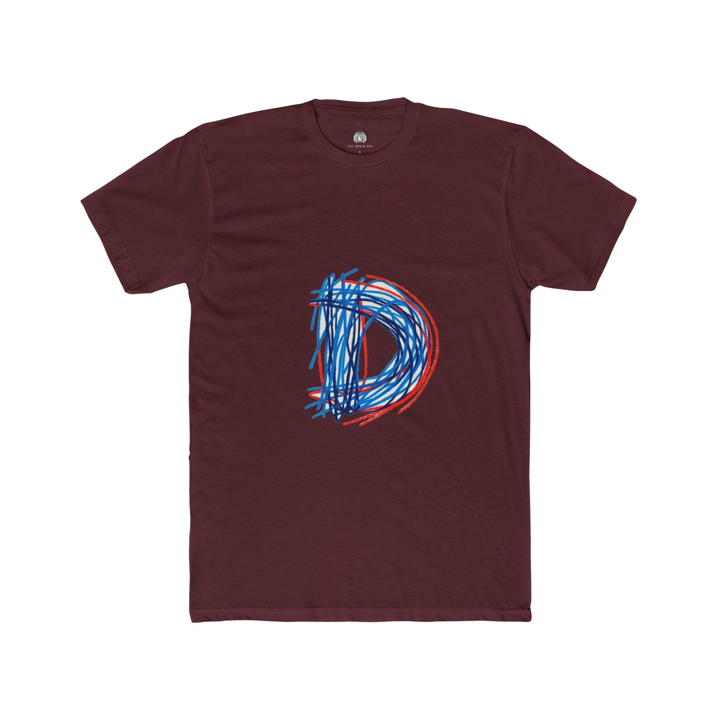 Scribbles (Letter D) T-Shirt - Men