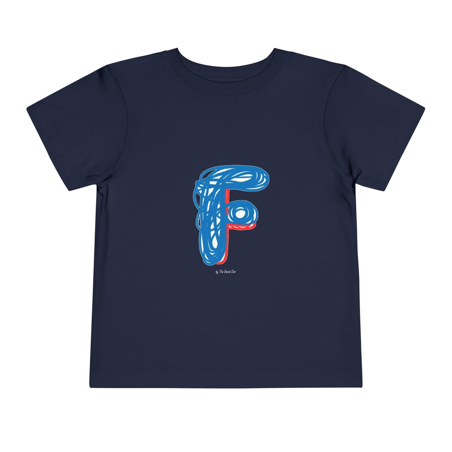 Scribbles (Letter F) T-Shirt - Toddler Short Sleeve Tee