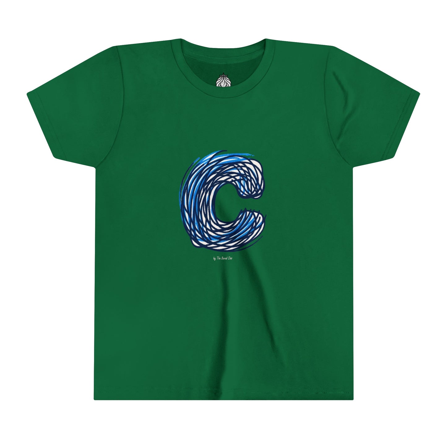 Scribbles (Letter C) T-Shirt - Youth Short Sleeve Tee