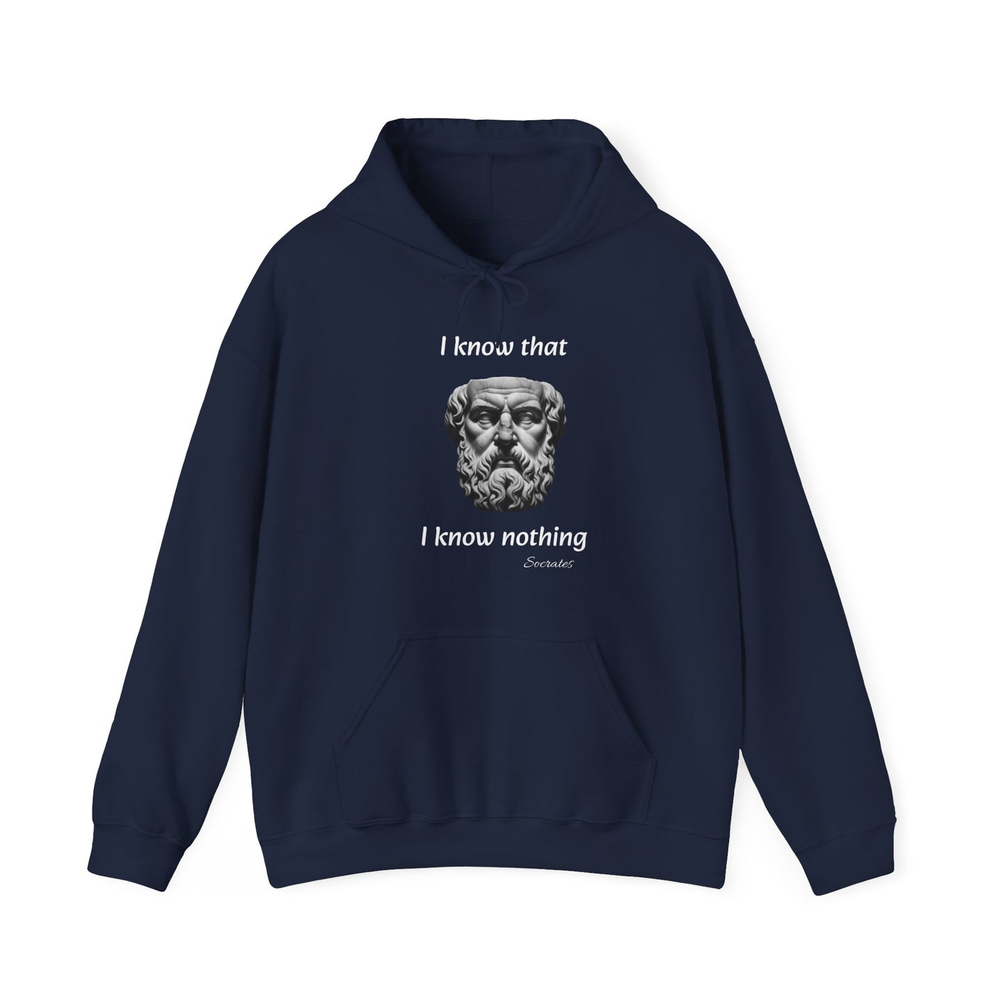 I Know That I Know Nothing (Socrates) - Unisex Heavy Blend™ Hooded Sweatshirt