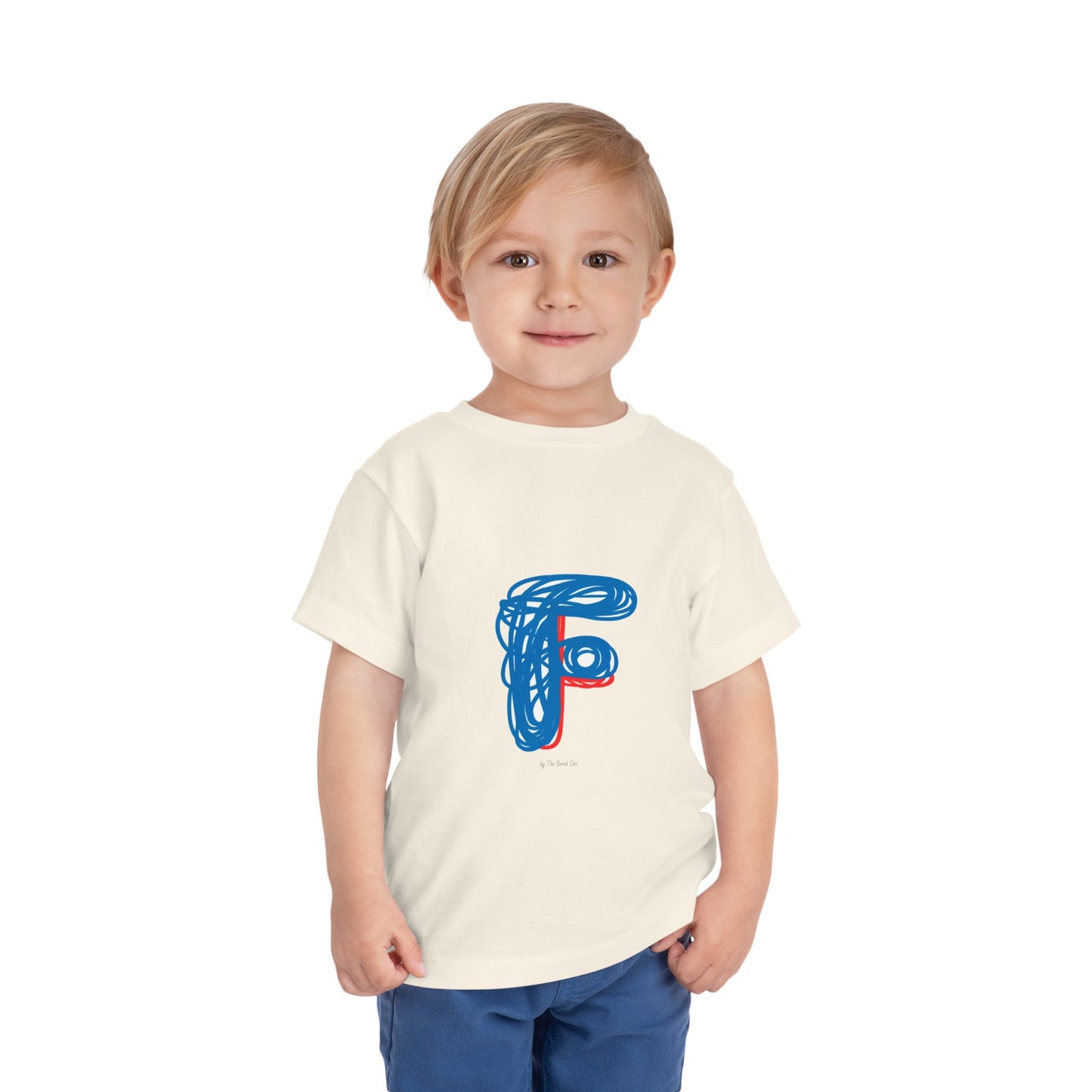 Scribbles (Letter F) T-Shirt - Toddler Short Sleeve Tee