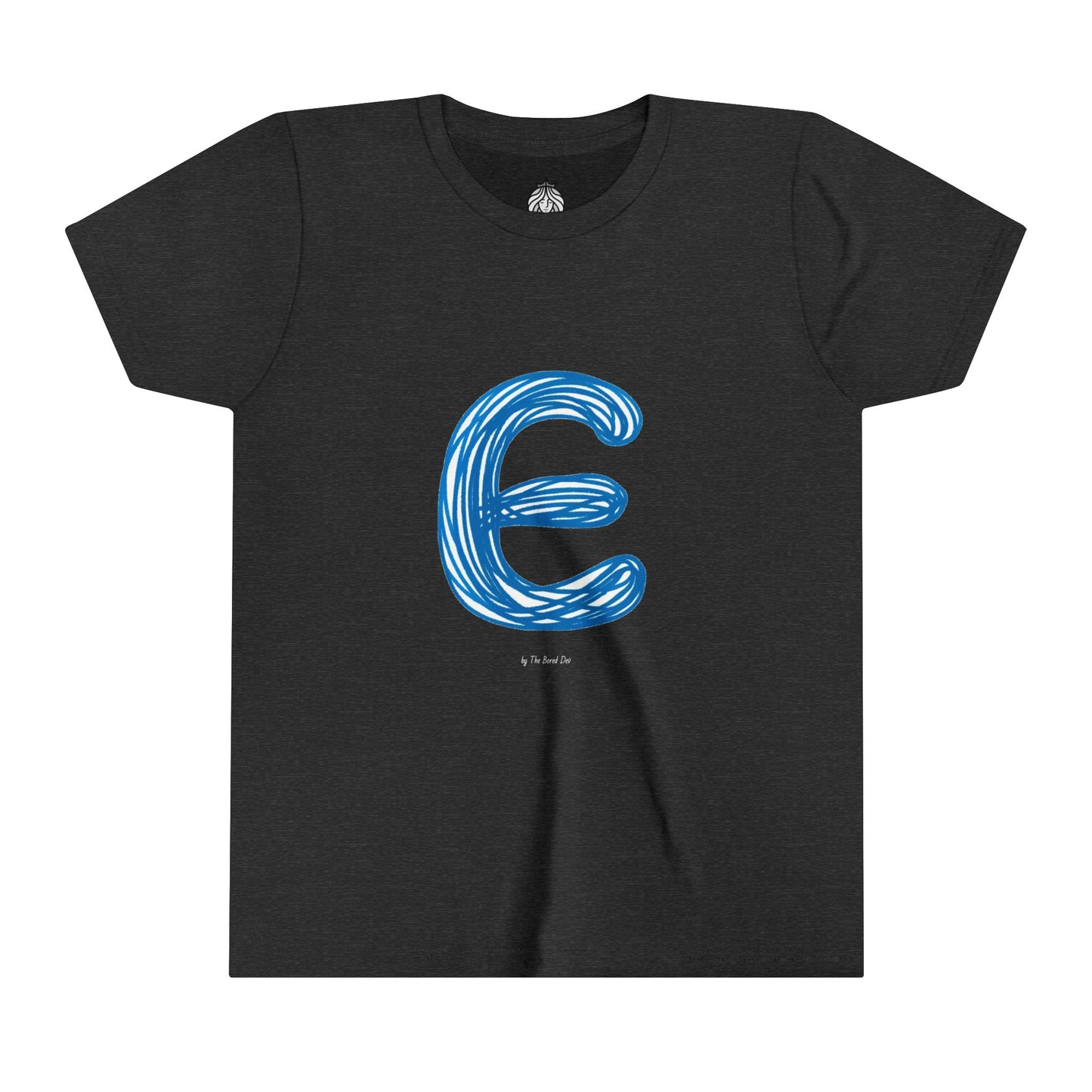 Scribbles (Letter E) T-Shirt - Youth Short Sleeve Tee