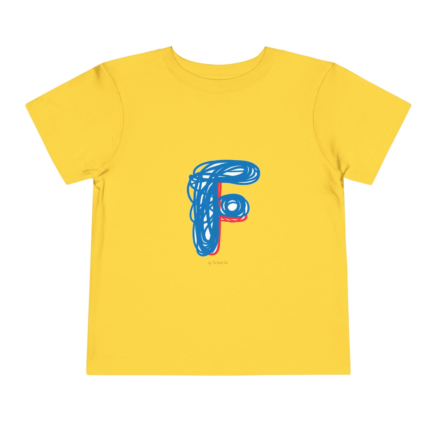 Scribbles (Letter F) T-Shirt - Toddler Short Sleeve Tee