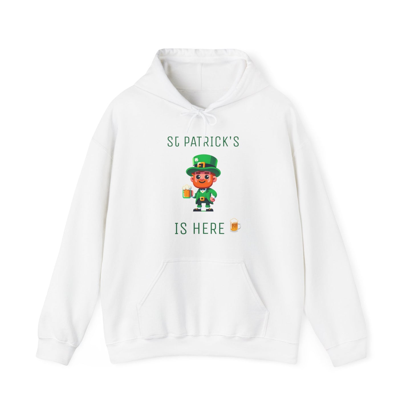 Saint Patrick's Is Here Male - Unisex Heavy Blend™ Hooded Sweatshirt