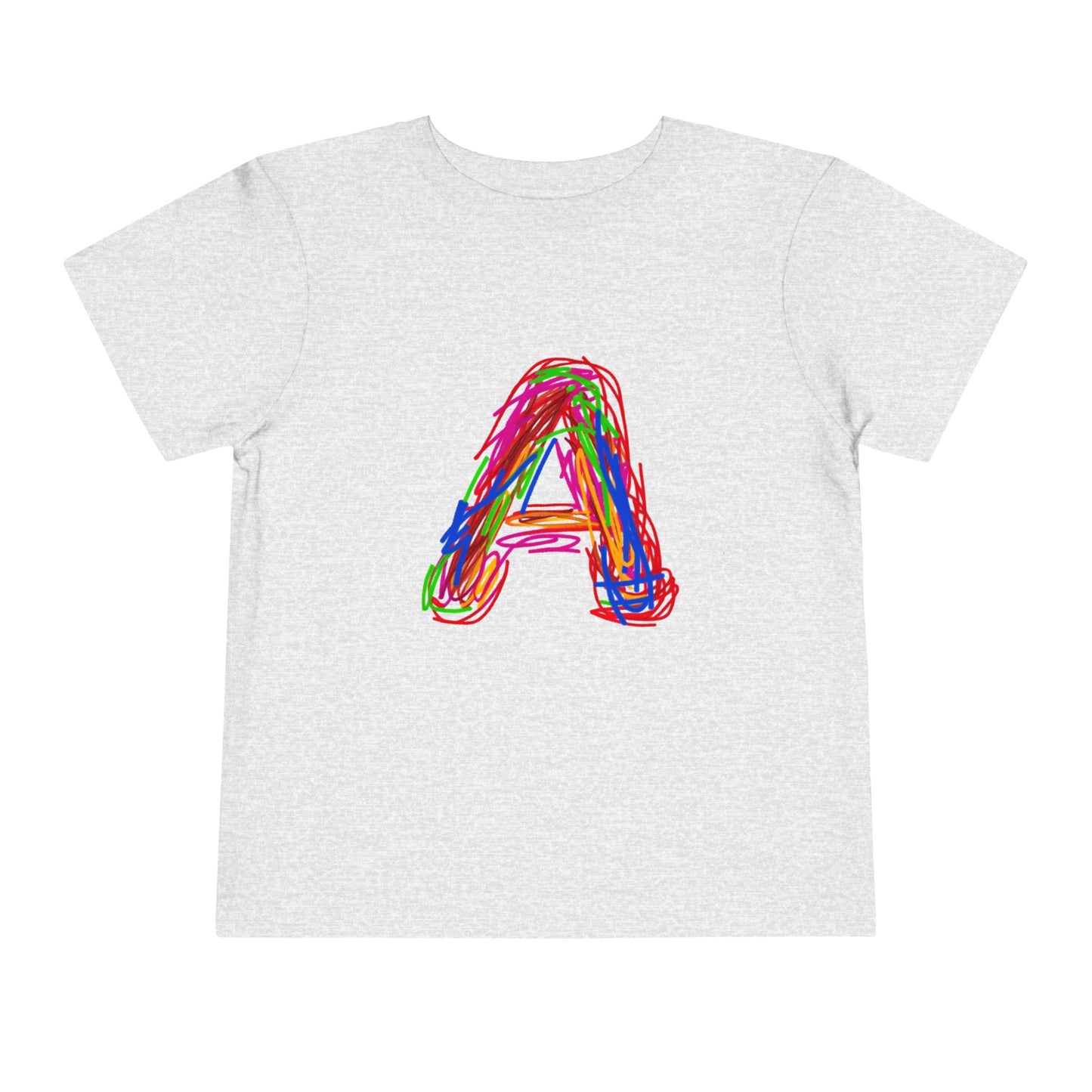 Scribbles (Letter A) T-Shirt - Toddler Short Sleeve Tee