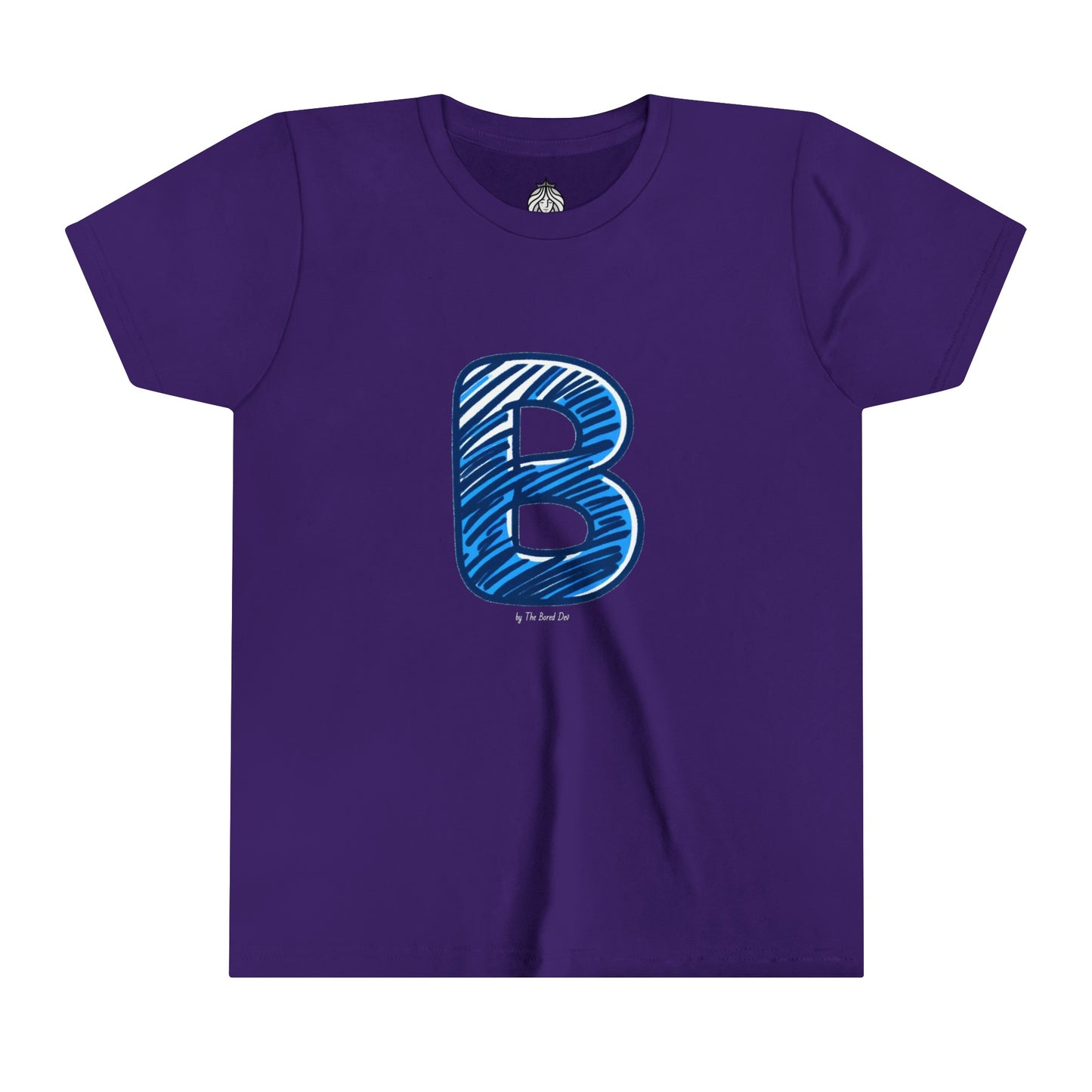 Scribbles (Letter B) T-Shirt - Youth Short Sleeve Tee