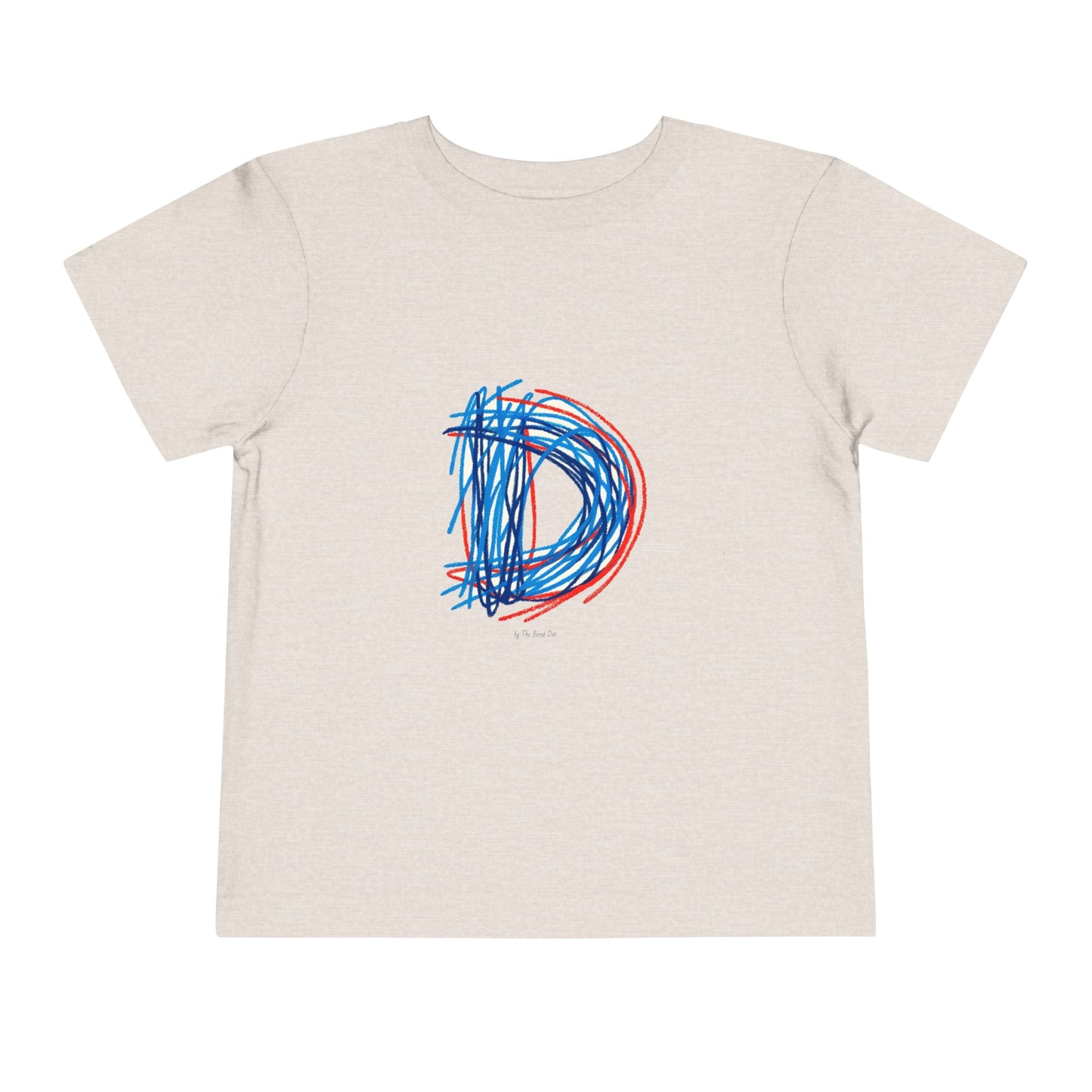Scribbles (Letter D) T-Shirt - Toddler Short Sleeve Tee