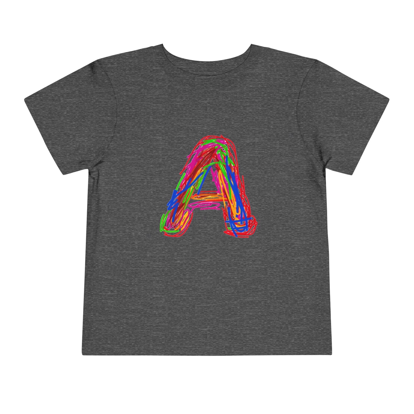 Scribbles (Letter A) T-Shirt - Toddler Short Sleeve Tee