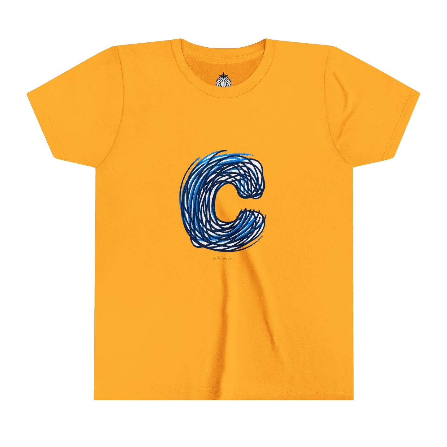 Scribbles (Letter C) T-Shirt - Youth Short Sleeve Tee