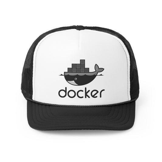 Docker Black Logo - Trucker Cap