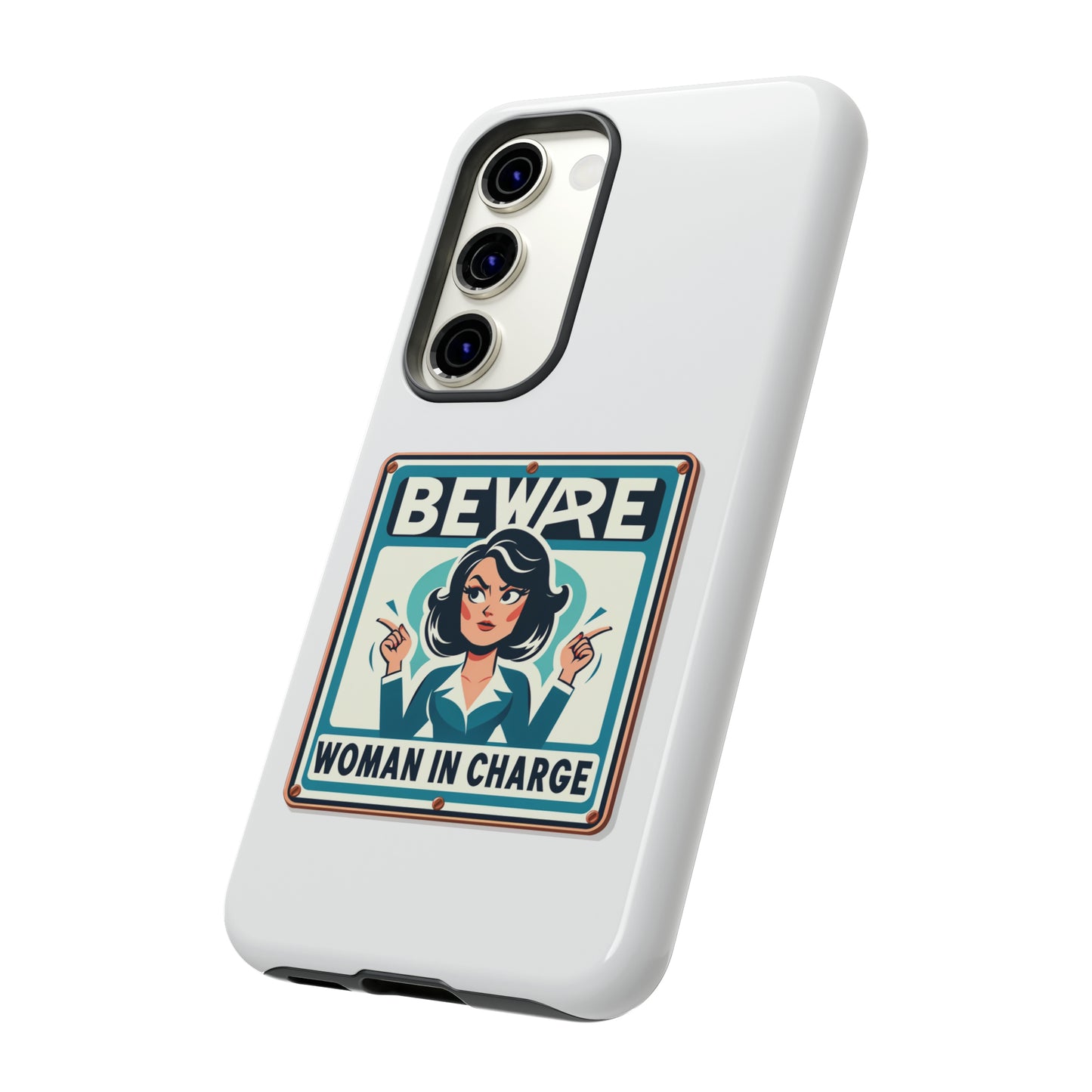 Woman In Charge (Retro 70s - White) - Tough Cases