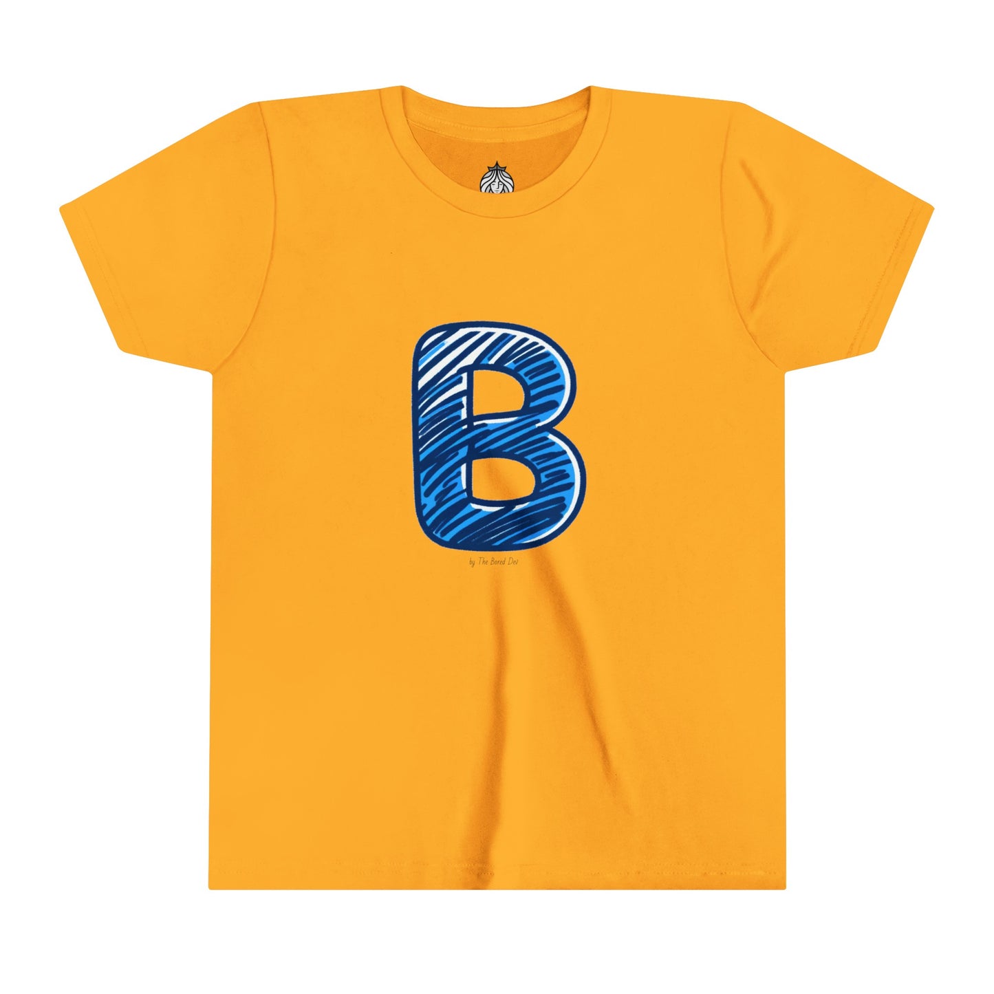 Scribbles (Letter B) T-Shirt - Youth Short Sleeve Tee
