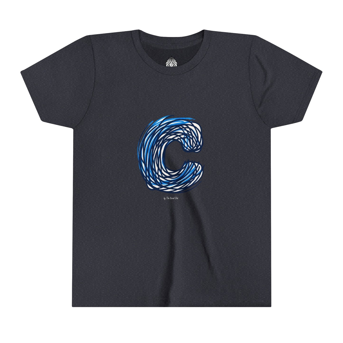 Scribbles (Letter C) T-Shirt - Youth Short Sleeve Tee