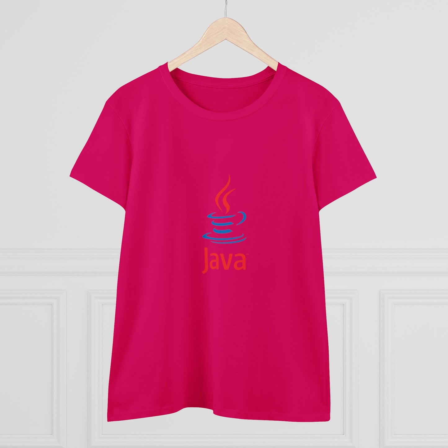 Java Logo T-shirt - Women's Midweight Cotton Tee