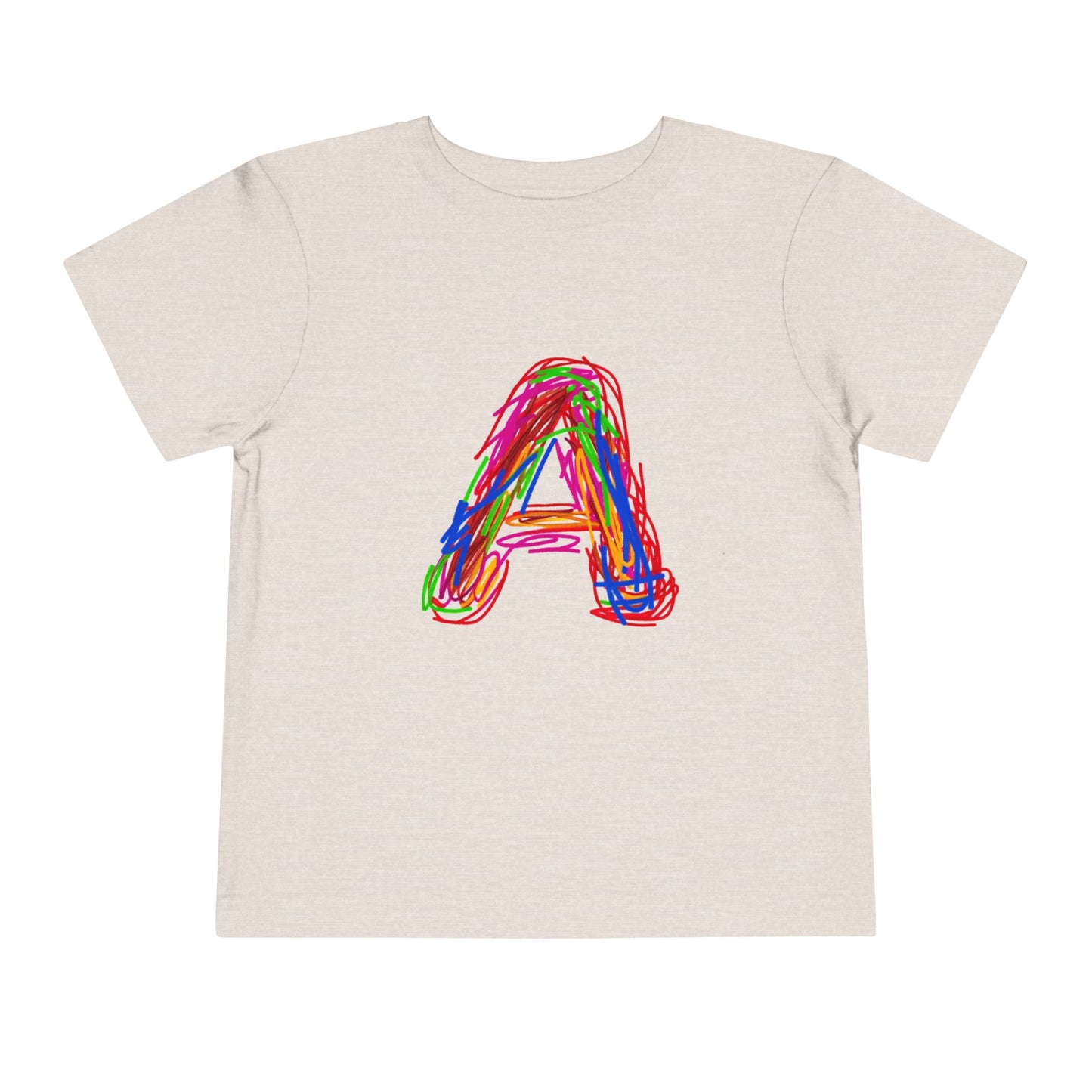 Scribbles (Letter A) T-Shirt - Toddler Short Sleeve Tee