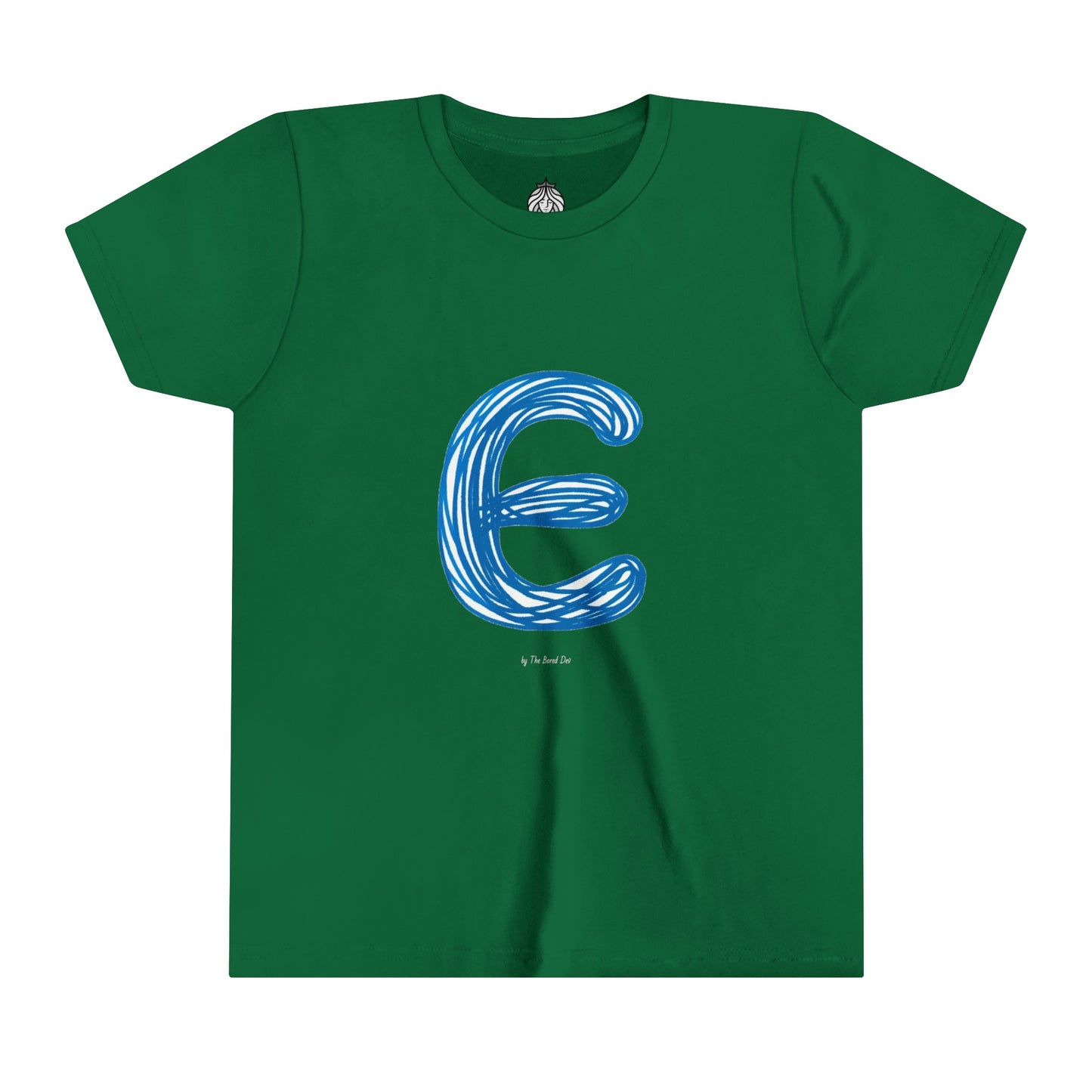 Scribbles (Letter E) T-Shirt - Youth Short Sleeve Tee