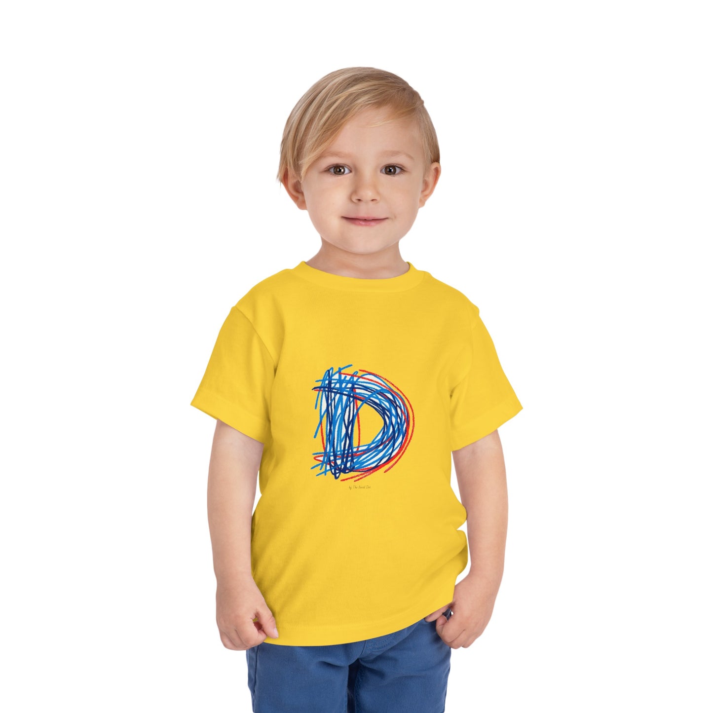 Scribbles (Letter D) T-Shirt - Toddler Short Sleeve Tee