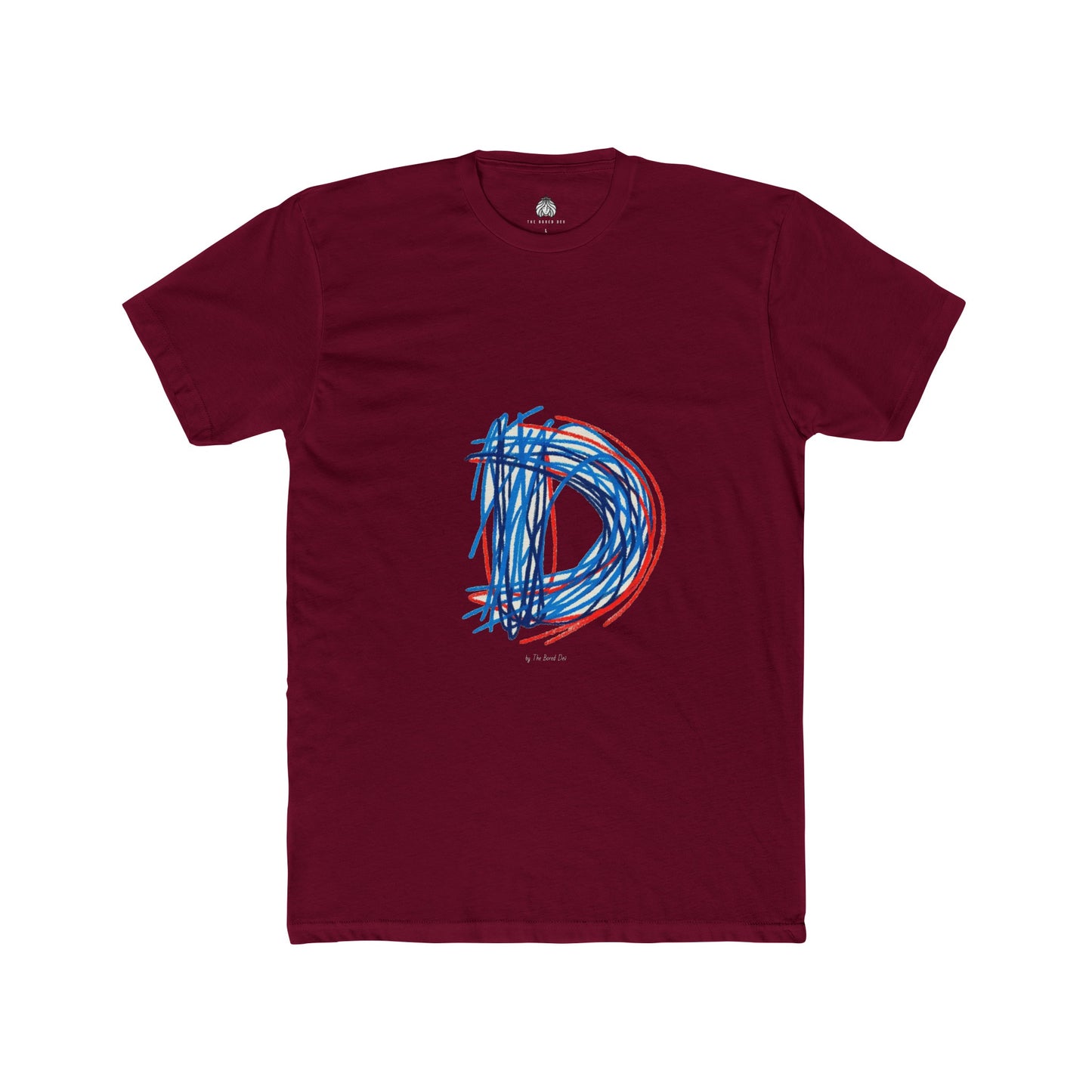Scribbles (Letter D) T-Shirt - Men