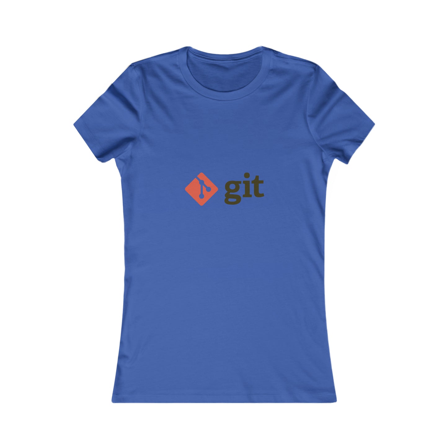 Git Logo & Text (Red) - Women's Favorite Tee