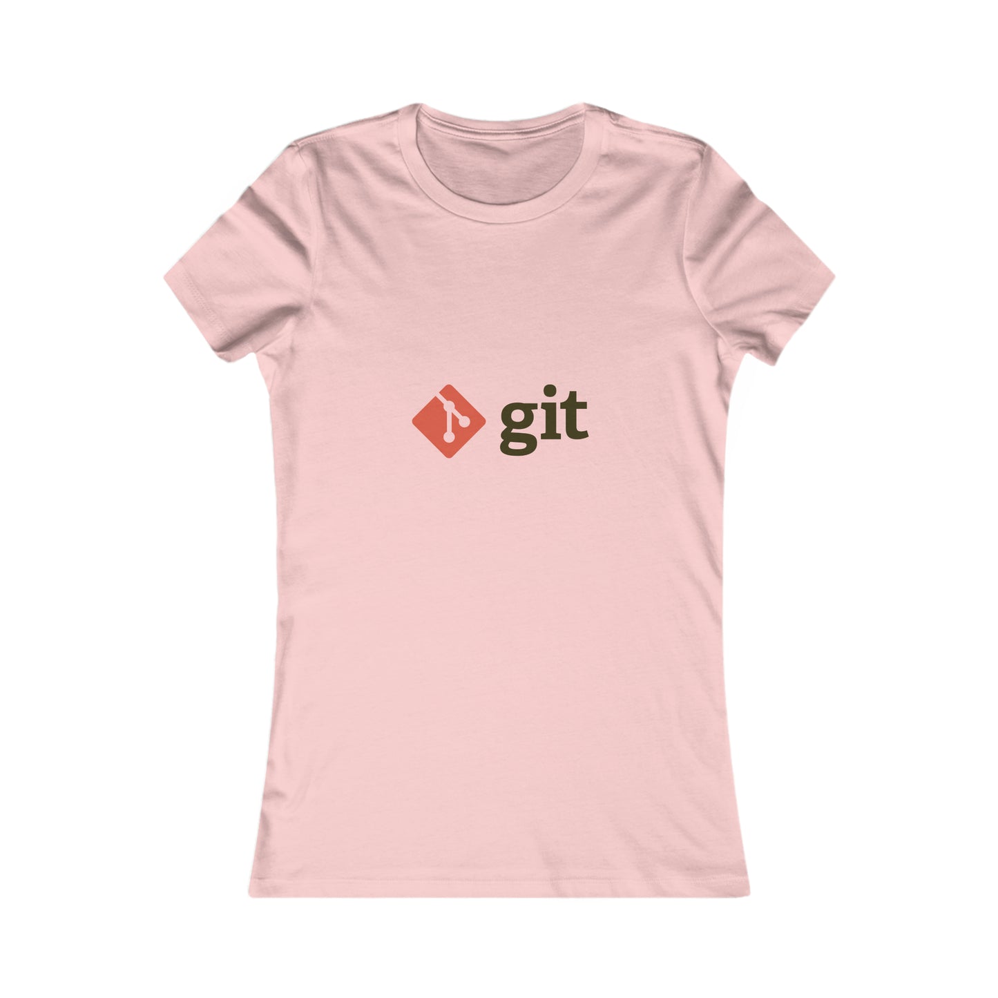 Git Logo & Text (Red) - Women's Favorite Tee