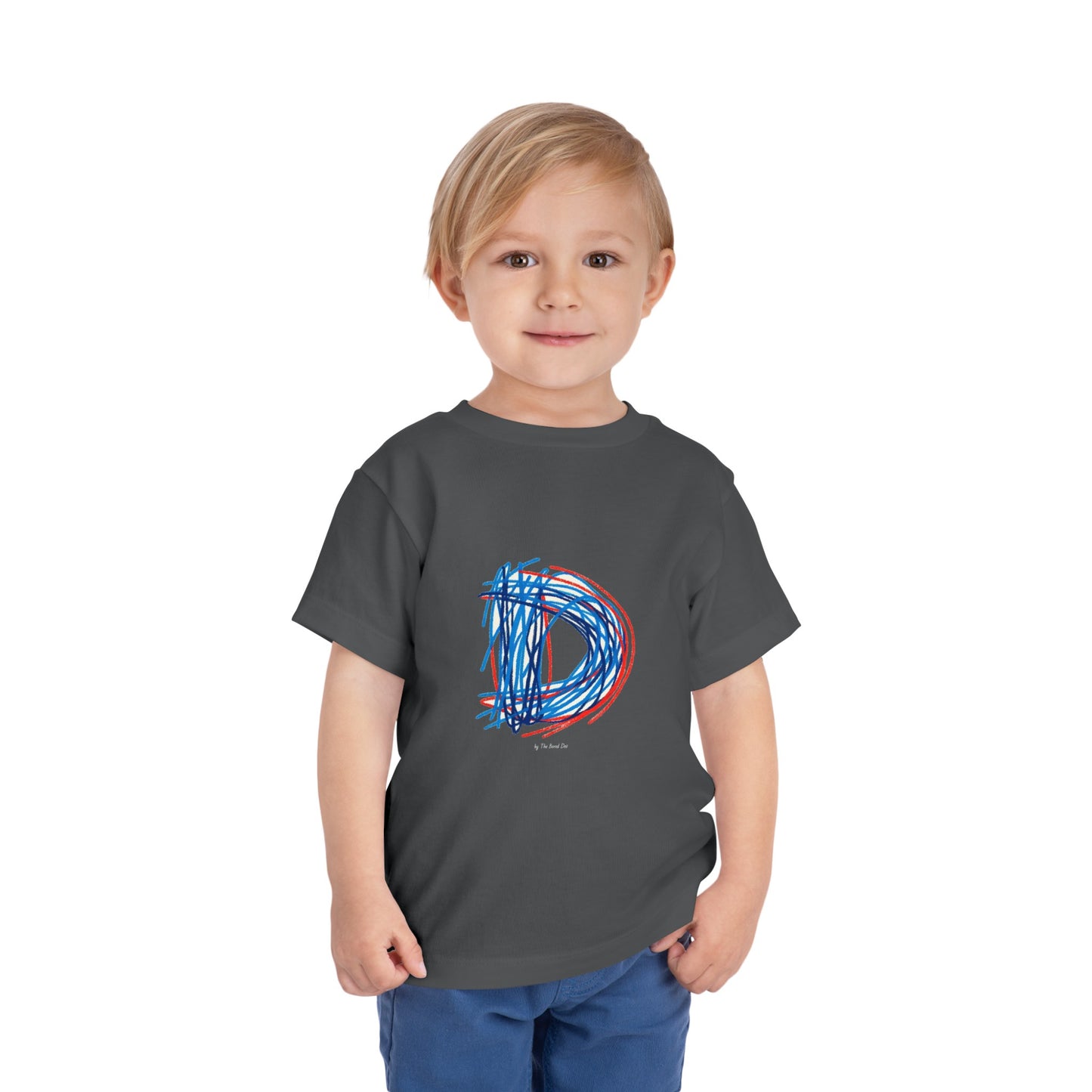 Scribbles (Letter D) T-Shirt - Toddler Short Sleeve Tee