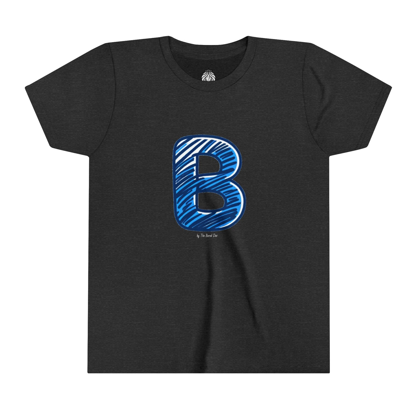 Scribbles (Letter B) T-Shirt - Youth Short Sleeve Tee