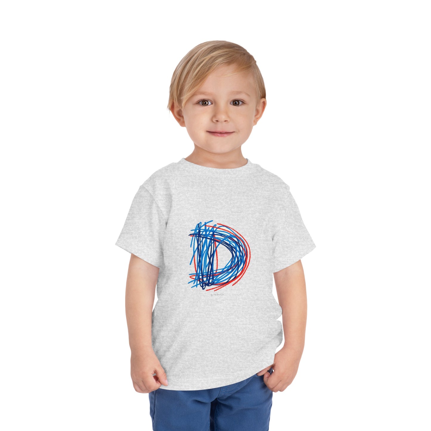 Scribbles (Letter D) T-Shirt - Toddler Short Sleeve Tee