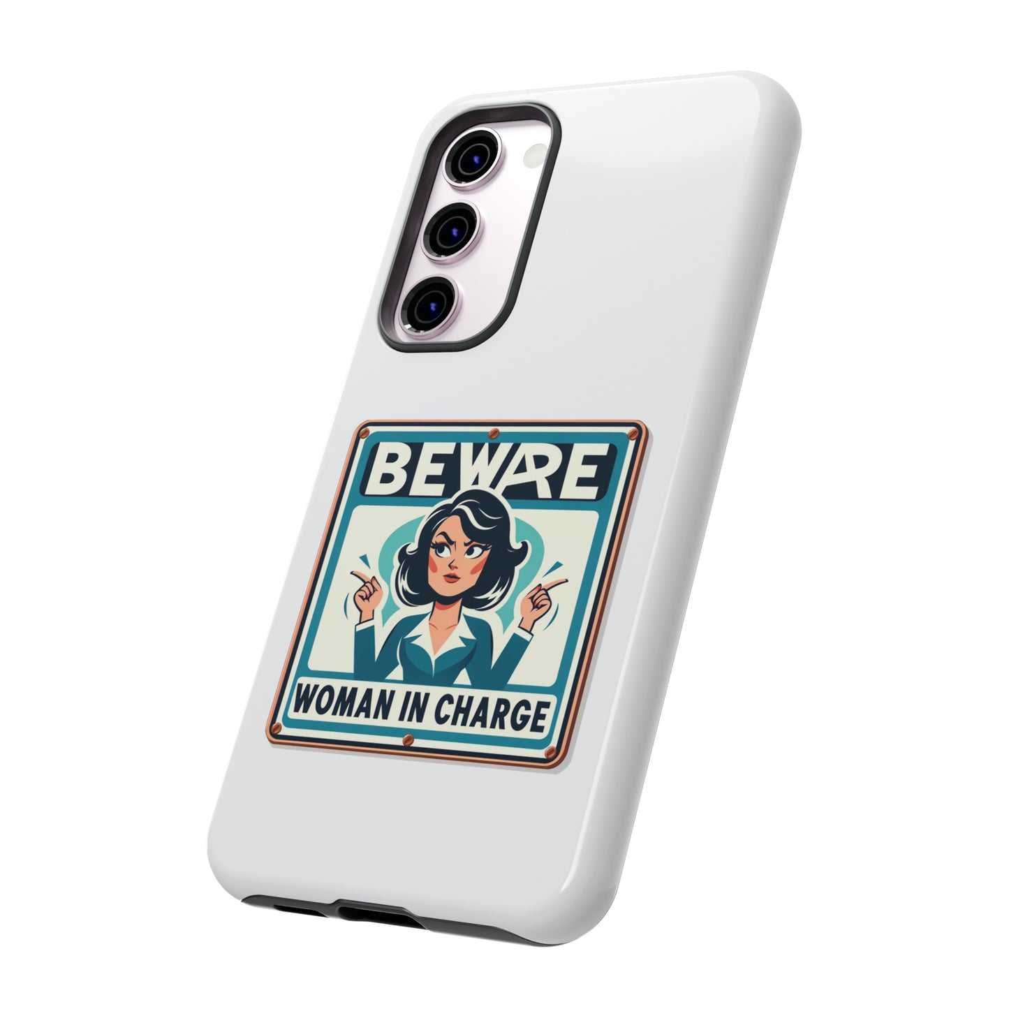 Woman In Charge (Retro 70s - White) - Tough Cases
