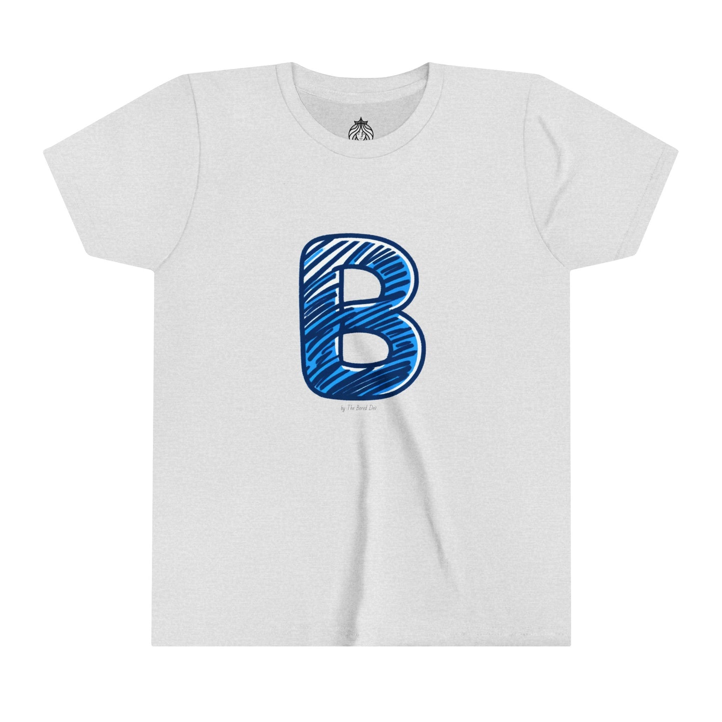 Scribbles (Letter B) T-Shirt - Youth Short Sleeve Tee