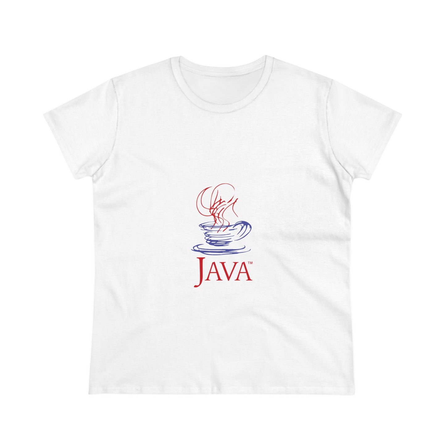 Java Retro Logo T-shirt - Women's Midweight Cotton Tee