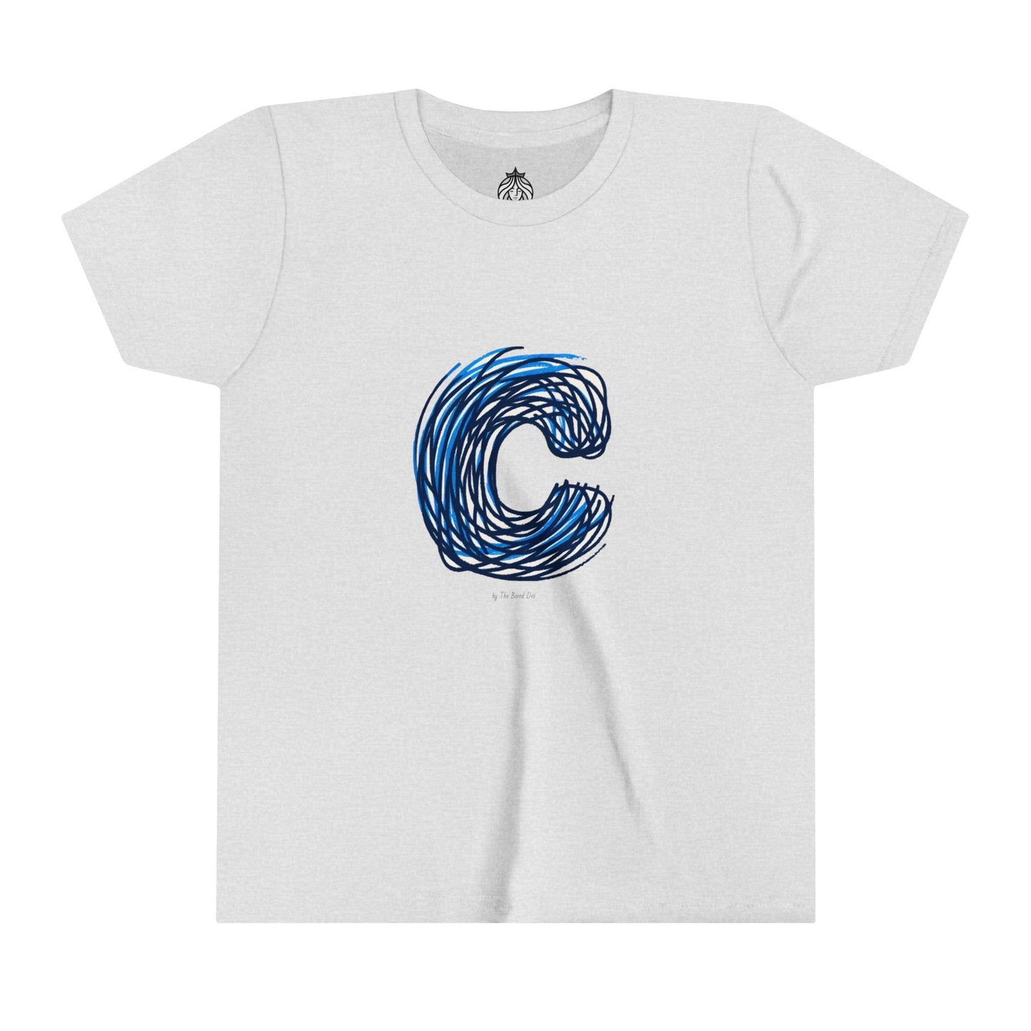 Scribbles (Letter C) T-Shirt - Youth Short Sleeve Tee