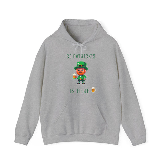 Saint Patrick's Is Here Male - Unisex Heavy Blend™ Hooded Sweatshirt