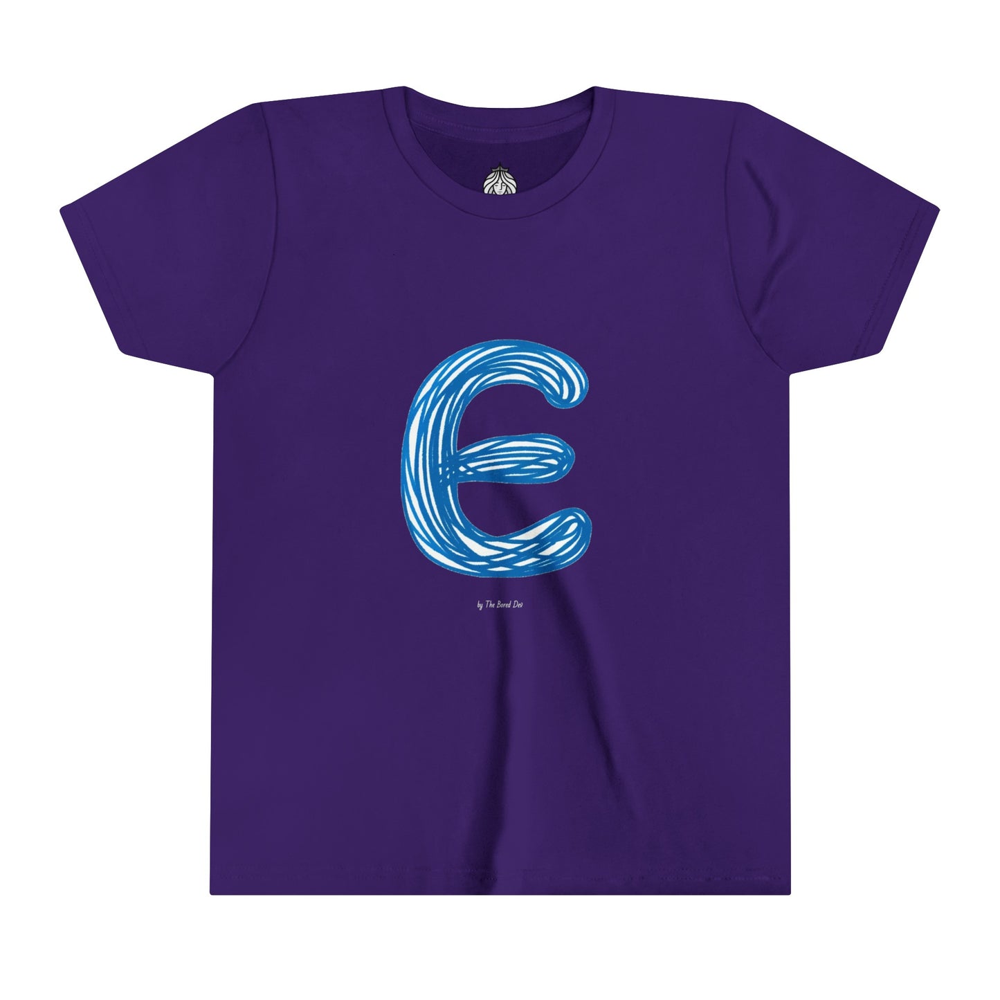 Scribbles (Letter E) T-Shirt - Youth Short Sleeve Tee
