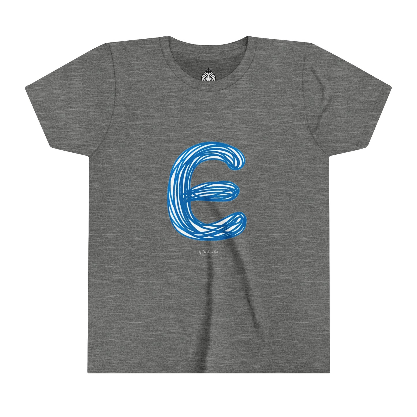 Scribbles (Letter E) T-Shirt - Youth Short Sleeve Tee