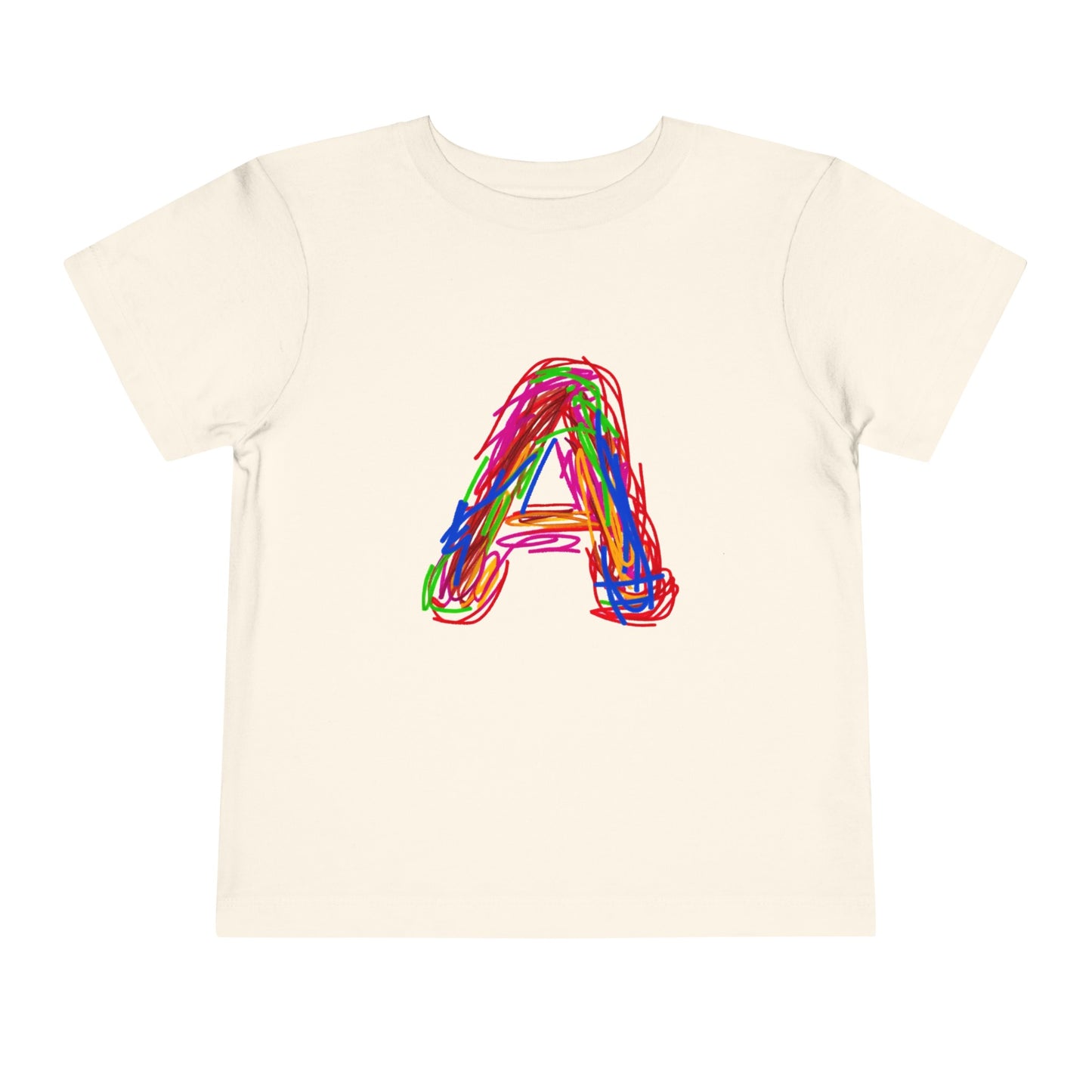 Scribbles (Letter A) T-Shirt - Toddler Short Sleeve Tee