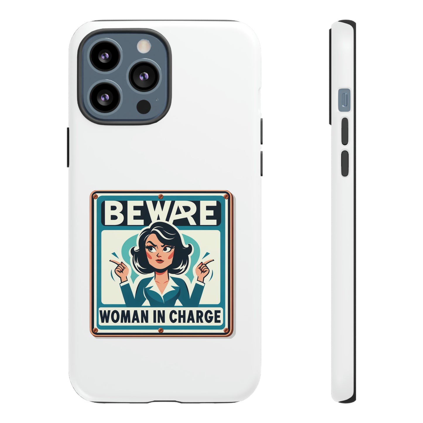 Woman In Charge (Retro 70s - White) - Tough Cases