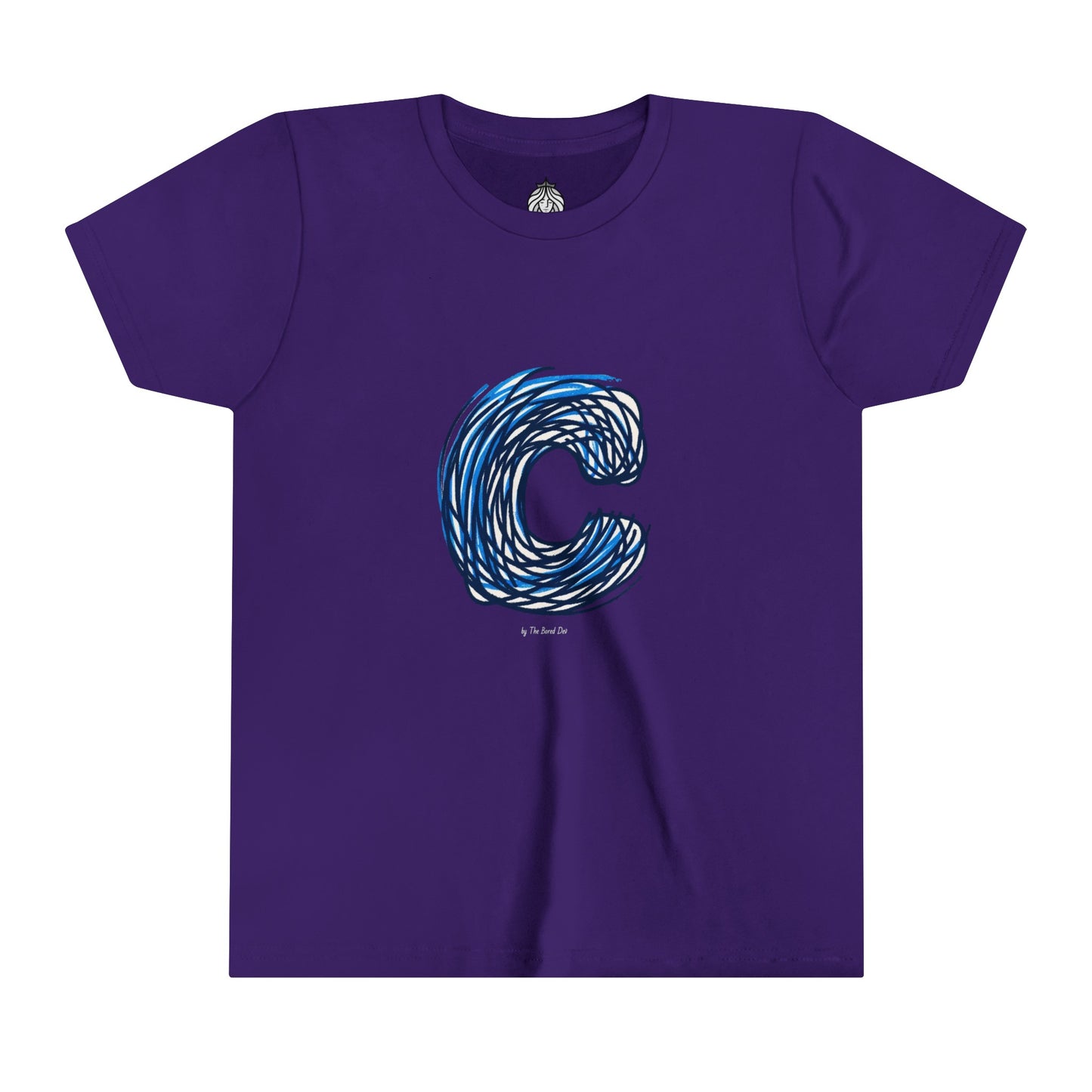 Scribbles (Letter C) T-Shirt - Youth Short Sleeve Tee