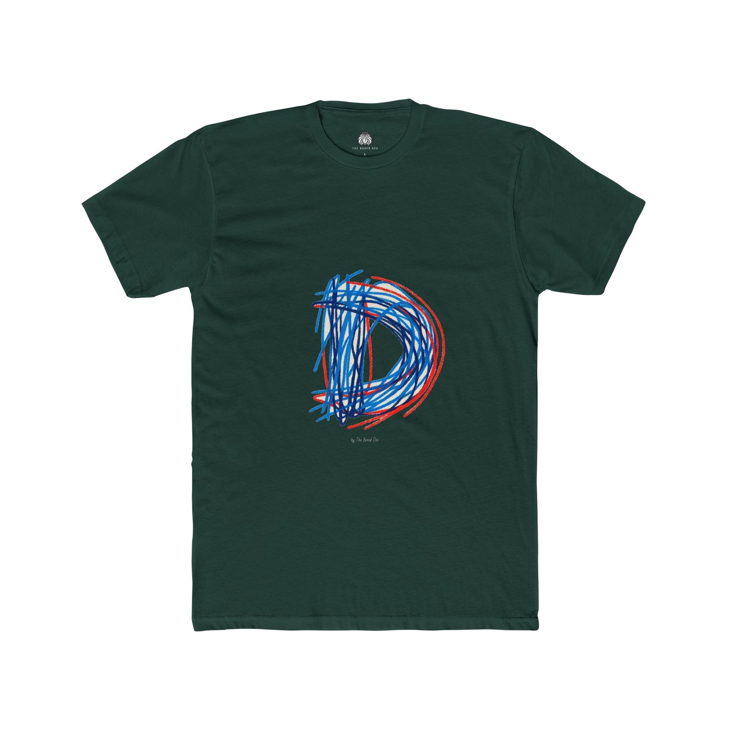Scribbles (Letter D) T-Shirt - Men