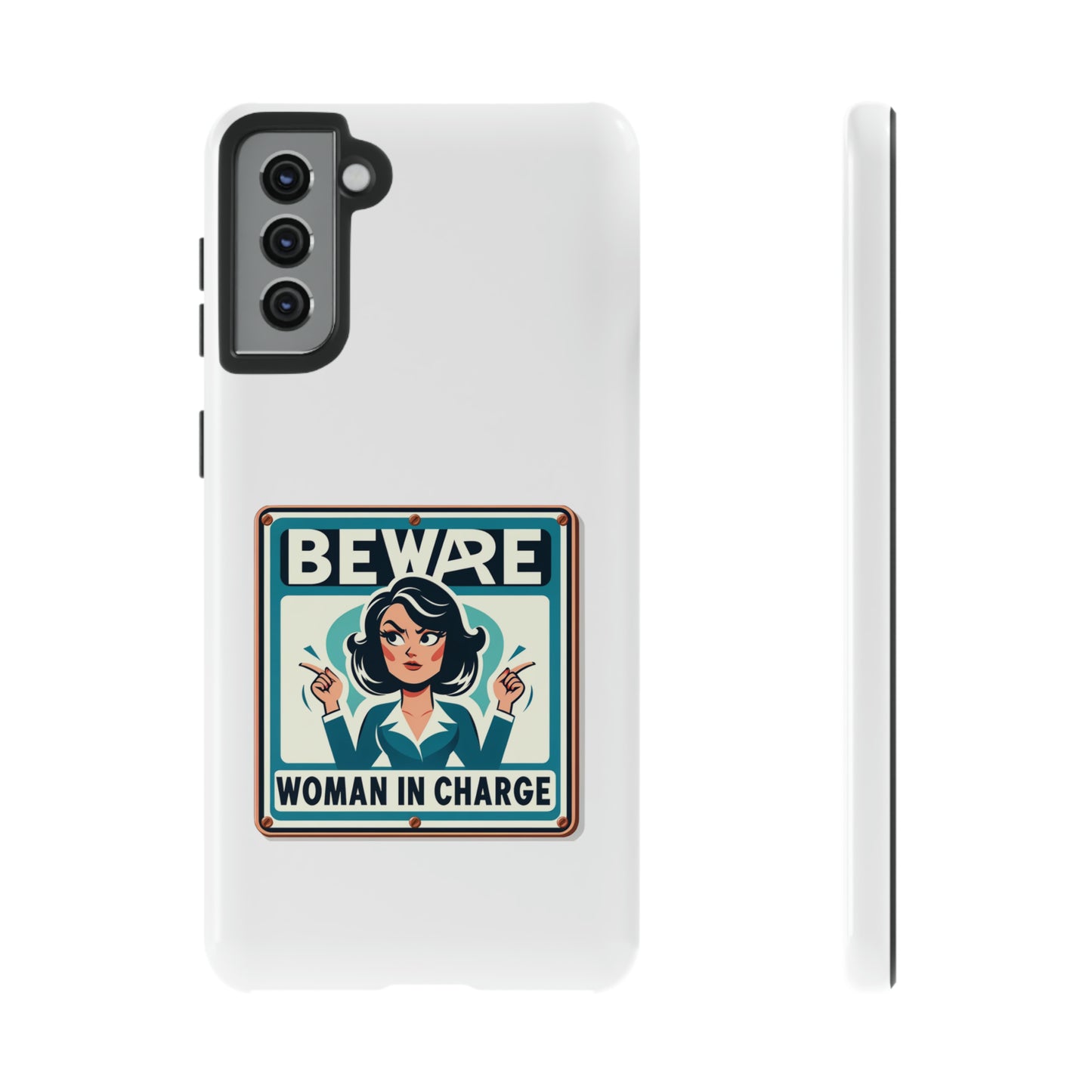 Woman In Charge (Retro 70s - White) - Tough Cases